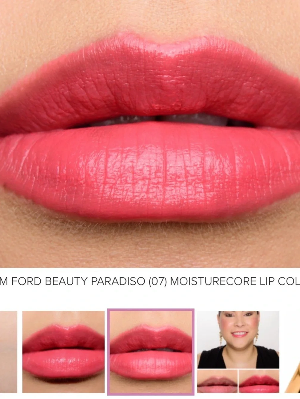 Tom Ford Moisturecore Lip Color /lipstick 07 Paradiso, NWB